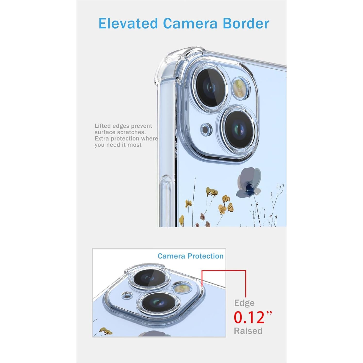 Funda Floral Vivo Y38 5G TPU Transparente Antigolpes