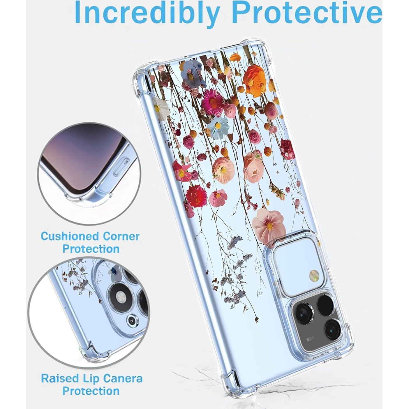 Funda Floral Vivo S18/V30 Pro - TPU Ultra Delgada y Resistente