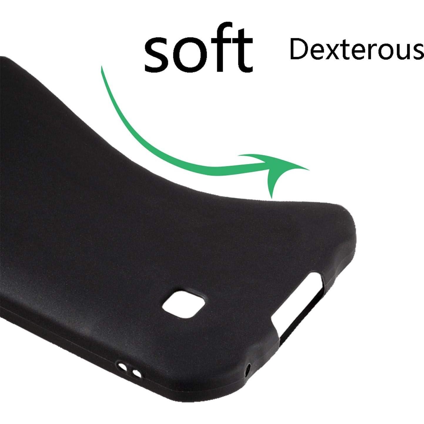 Funda de Silicona Negra HHUAN para Vivo Y53s 4G - Anticaída