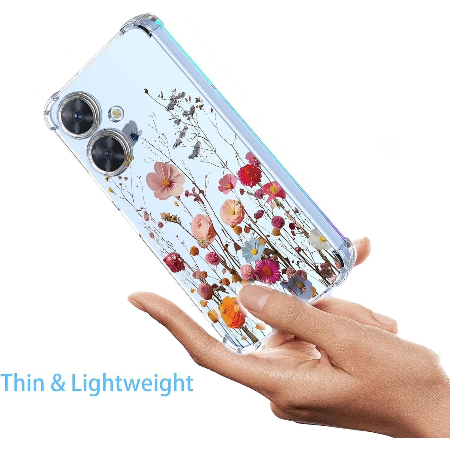 Funda Floral Vivo Y35 Plus/Y35m Plus/Y27 4G TPU Transparente
