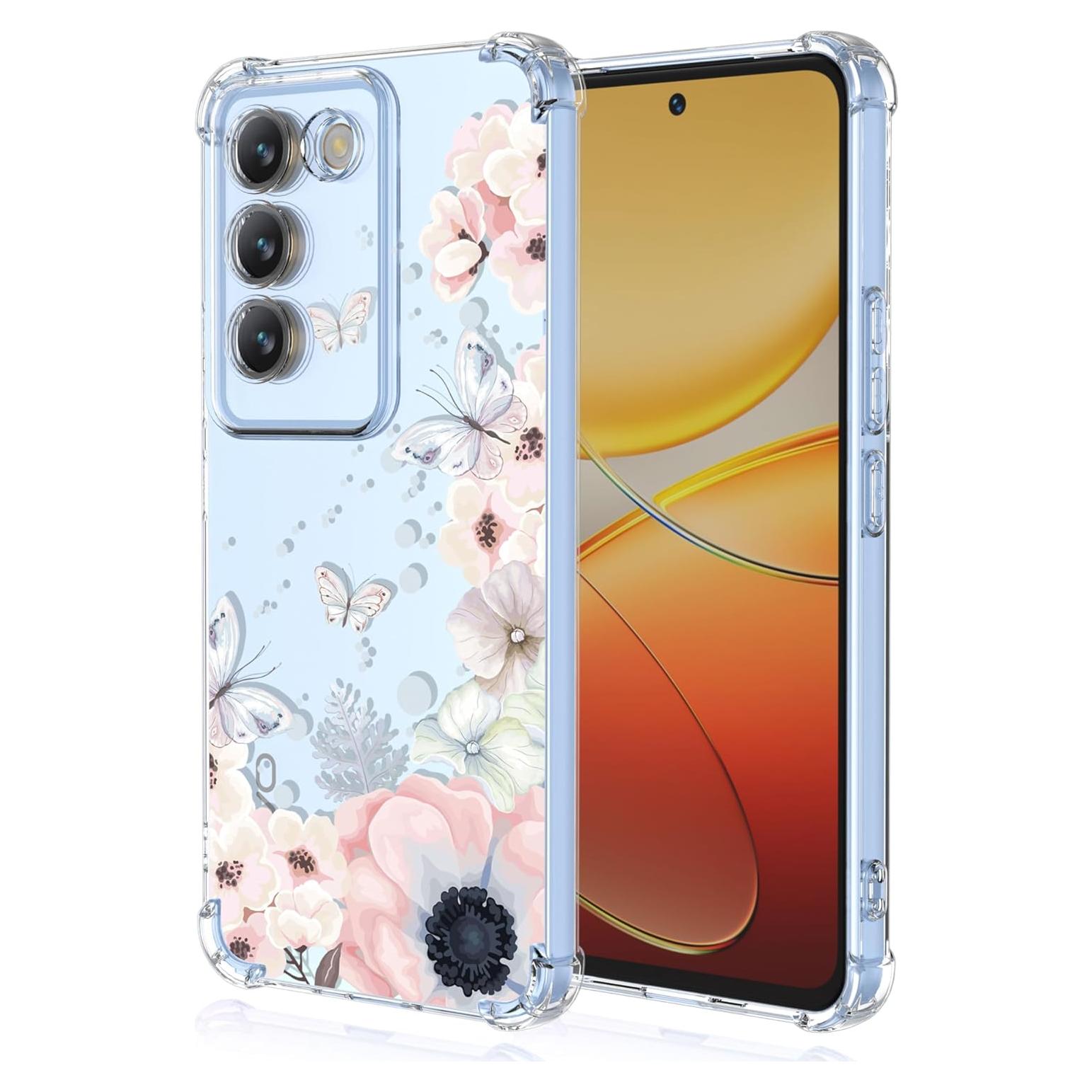 Funda Protectora Floral Vivo Y200e Y100 V40 Se 5G TPU