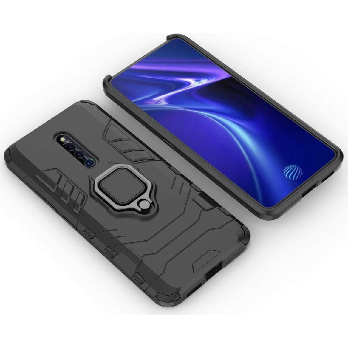 Funda Dura Doble Capa LuluMain para VIVO X27 Pro - Negro