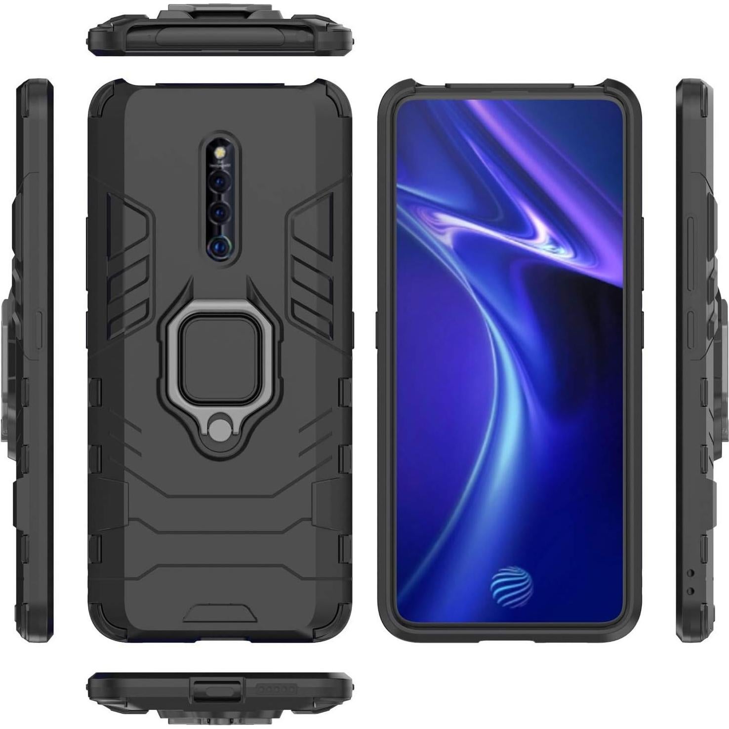 Funda Dura Doble Capa LuluMain para VIVO X27 Pro - Negro