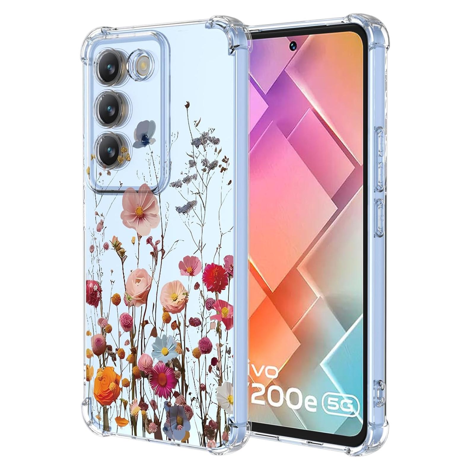 Funda Floral Vivo Y100 5G / Y200E 5G - TPU Transparente