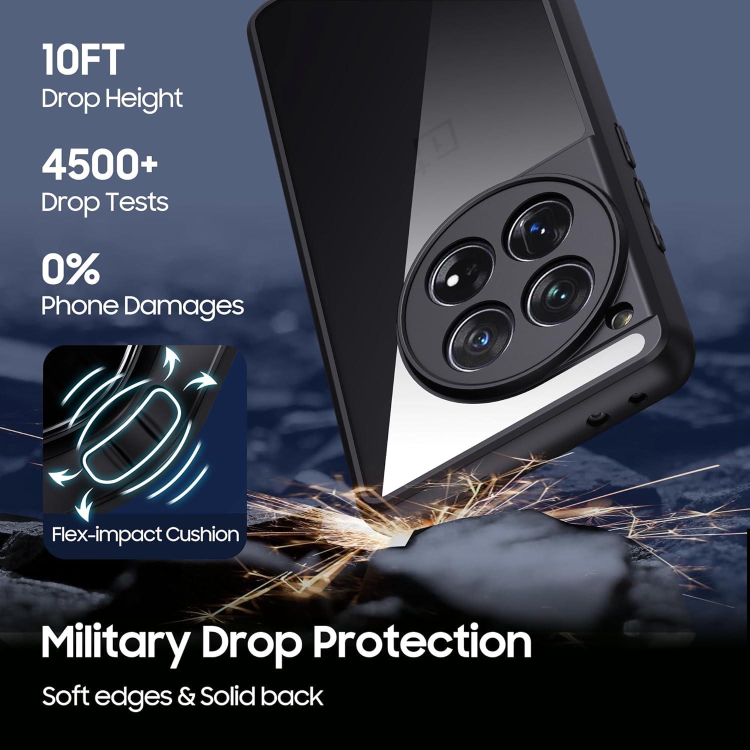 Funda Antiamarillenta para OnePlus 12 MAKAVO Delgado y Ligero