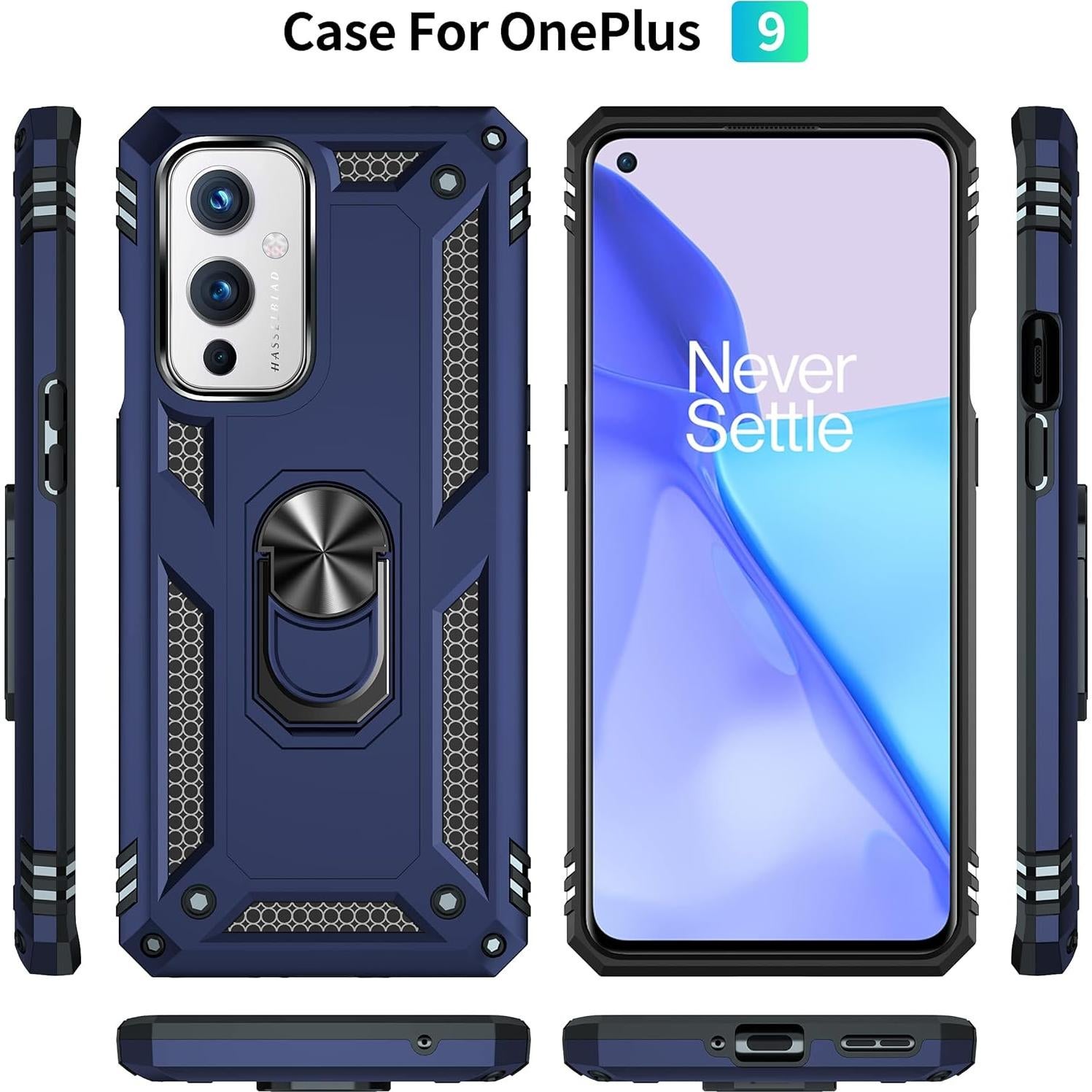 Funda Dionsibei Grado Militar para Oneplus 9 5G Azul