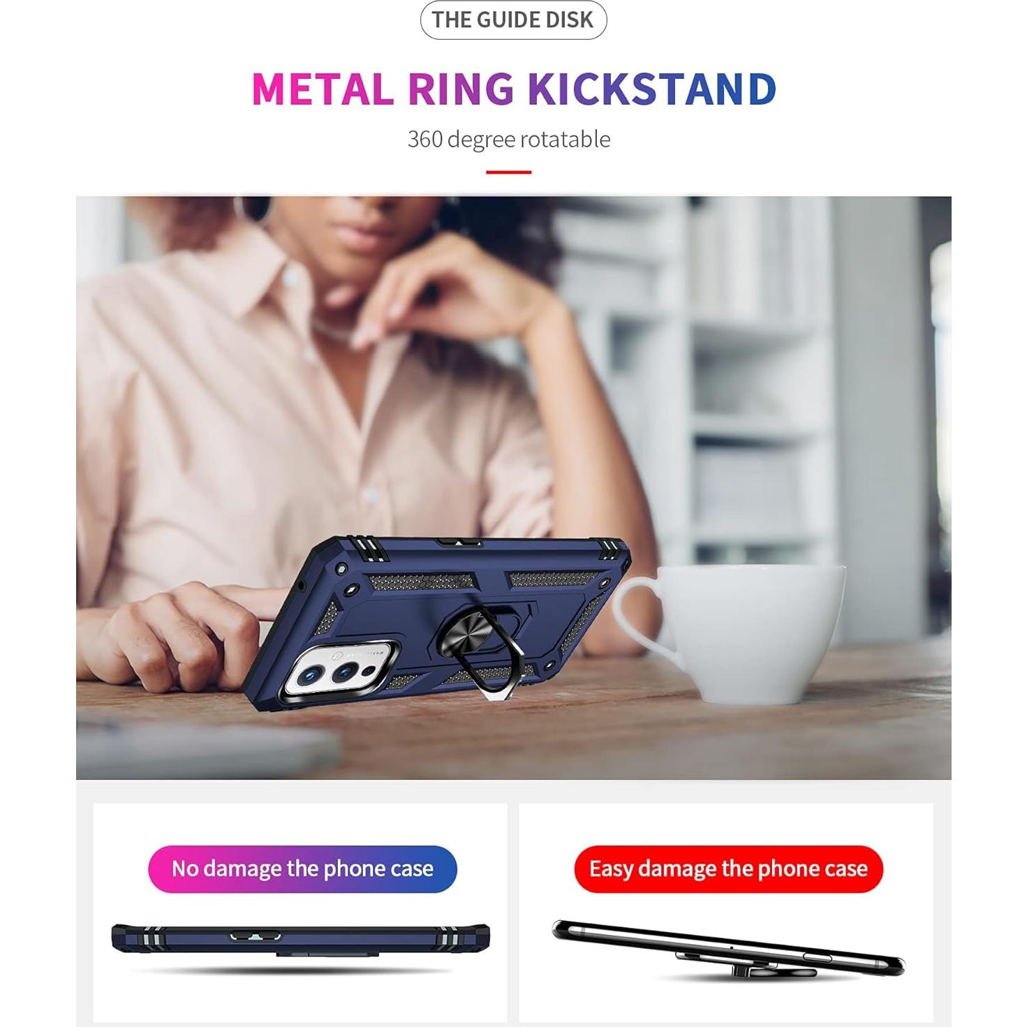 Funda Dionsibei Grado Militar para Oneplus 9 5G Azul