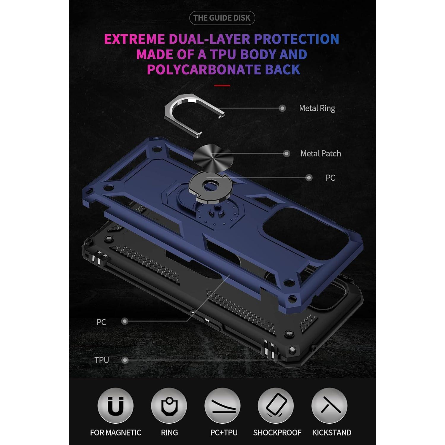 Funda Dionsibei Grado Militar para Oneplus 9 5G Azul