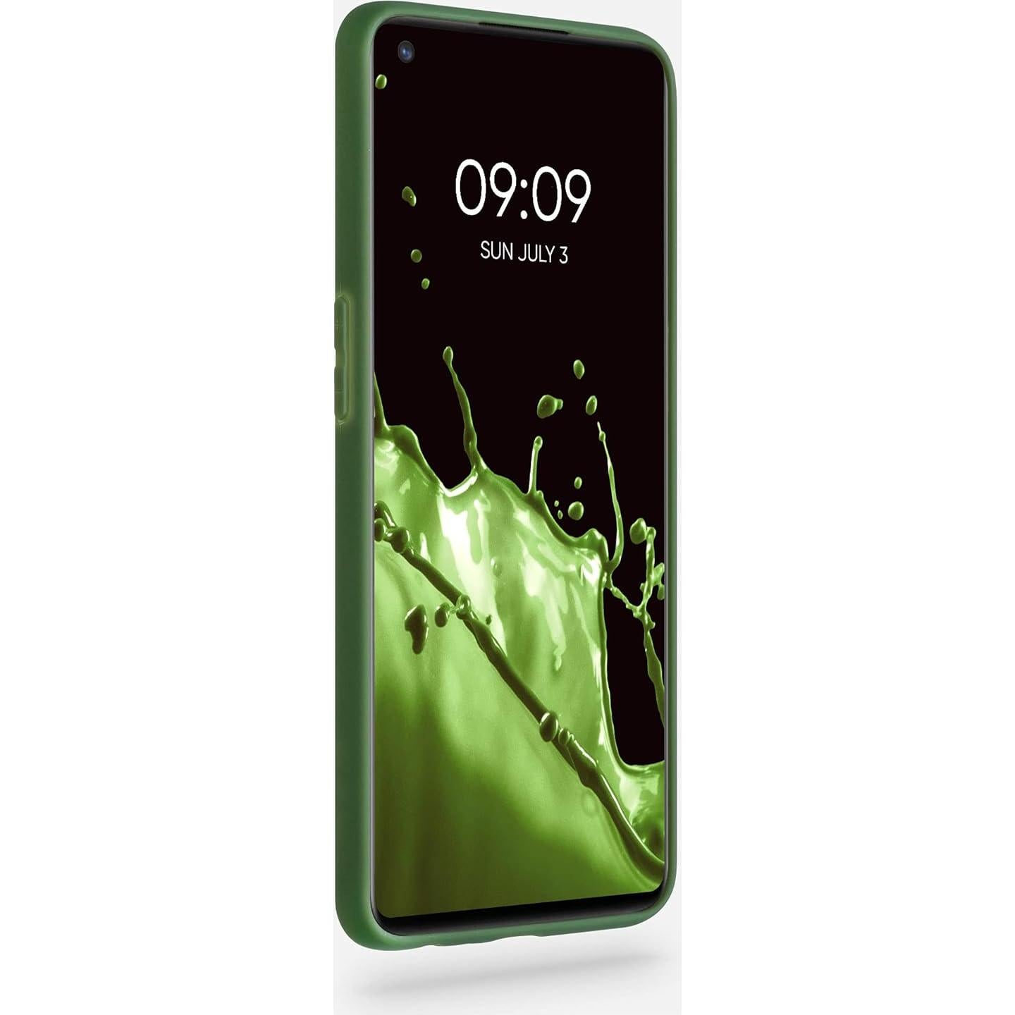 Funda kwmobile TPU Verde Oscuro para OnePlus Nord N10 5G