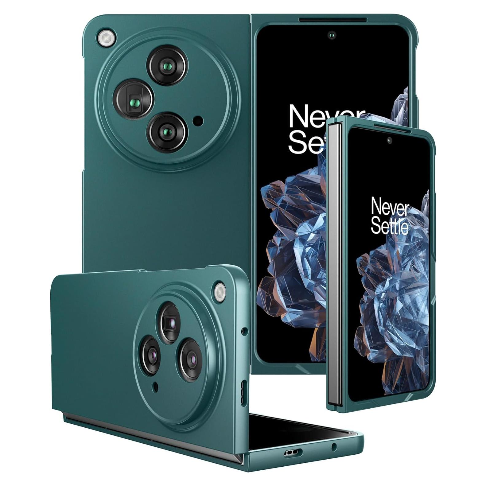 Funda Dura Mate Delgado Cresee para OnePlus Open 2023 - Verde