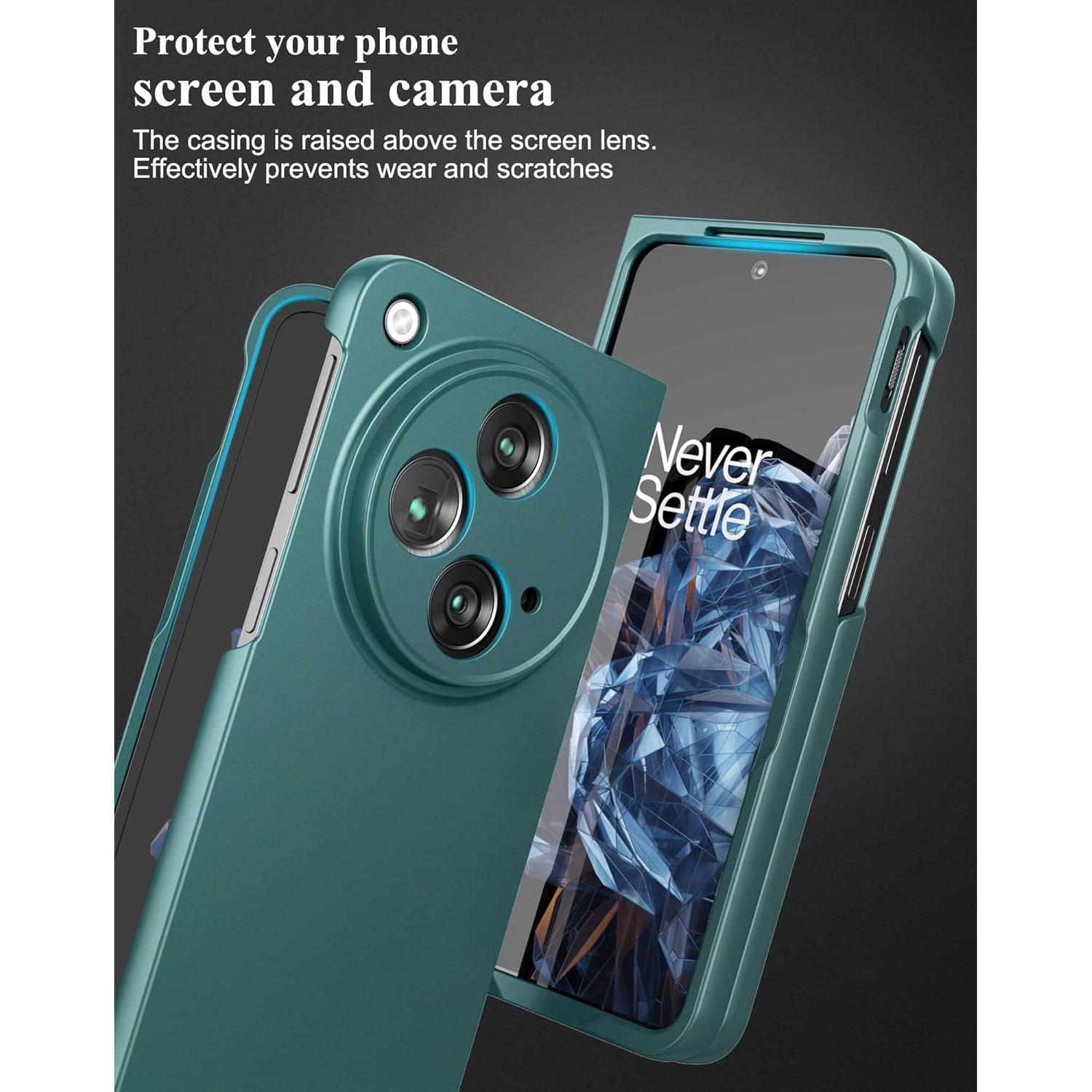 Funda Dura Mate Delgado Cresee para OnePlus Open 2023 - Verde