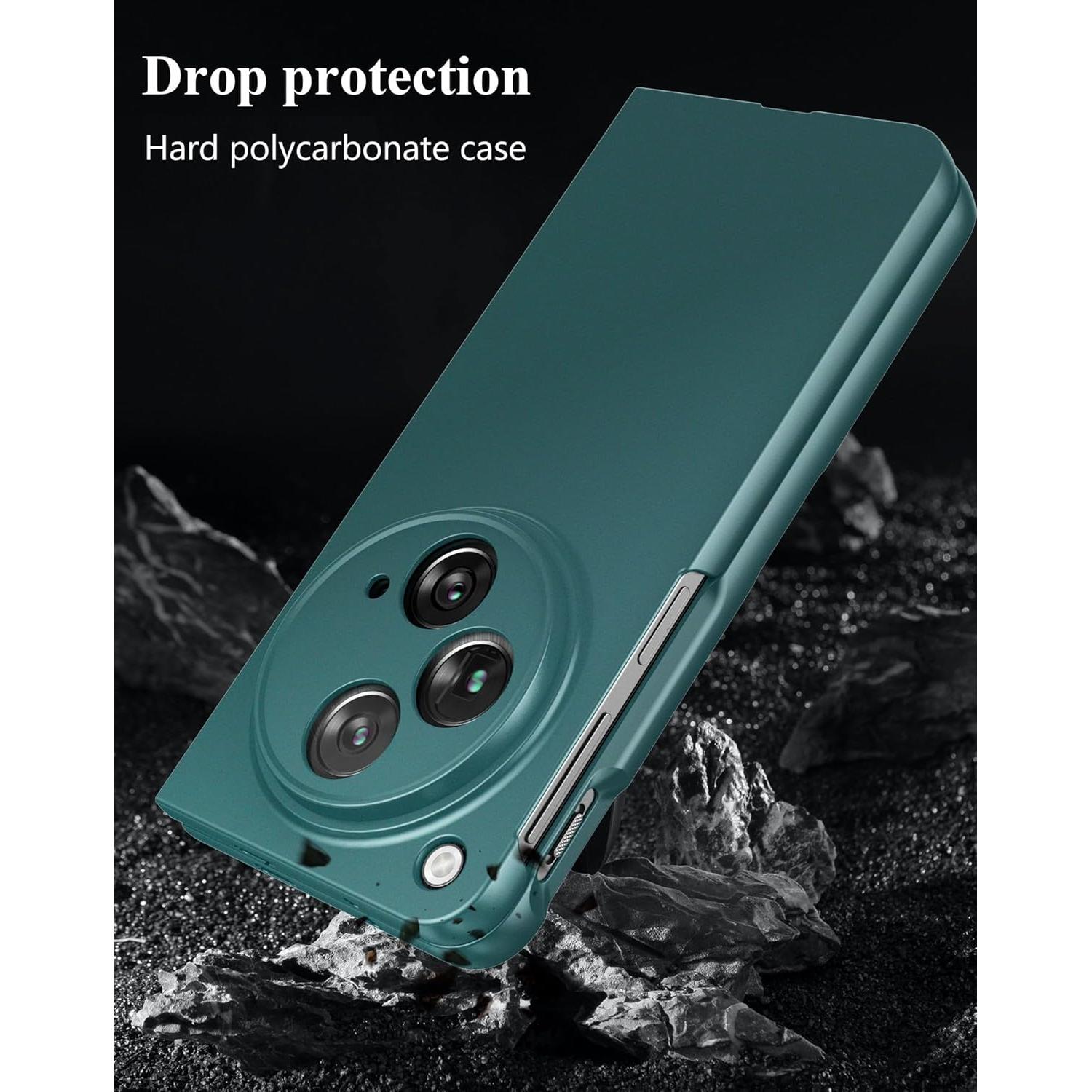 Funda Dura Mate Delgado Cresee para OnePlus Open 2023 - Verde