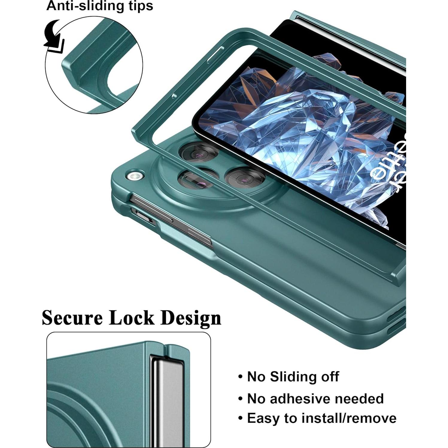 Funda Dura Mate Delgado Cresee para OnePlus Open 2023 - Verde