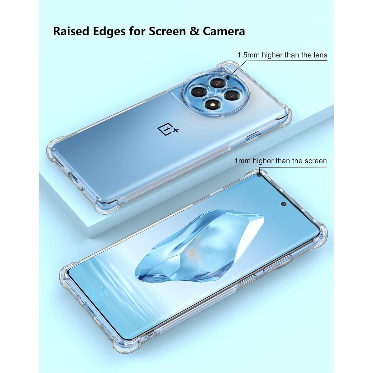 Funda TPU Transparente para OnePlus 12R - Protección Reforzada