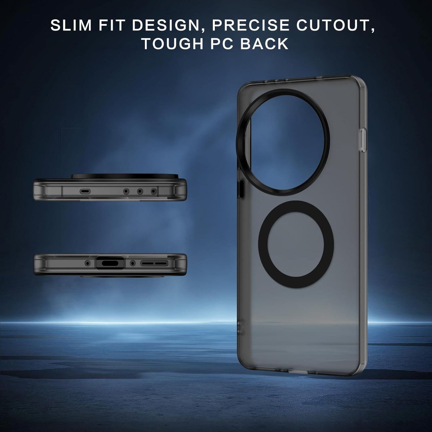 Funda GUAGUA para OnePlus 13 5G - Compatible con MagSafe, Negro