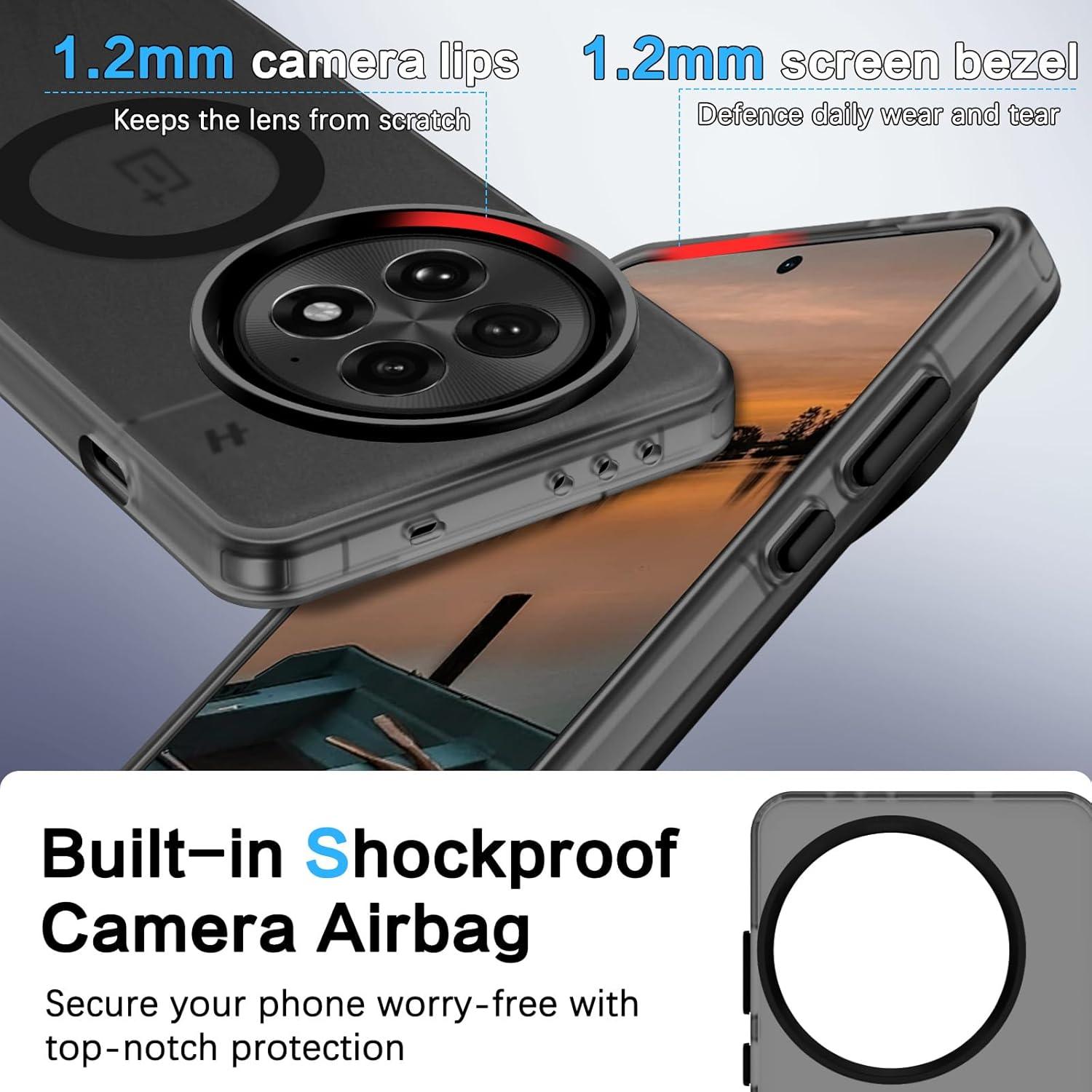 Funda GUAGUA para OnePlus 13 5G - Compatible con MagSafe, Negro