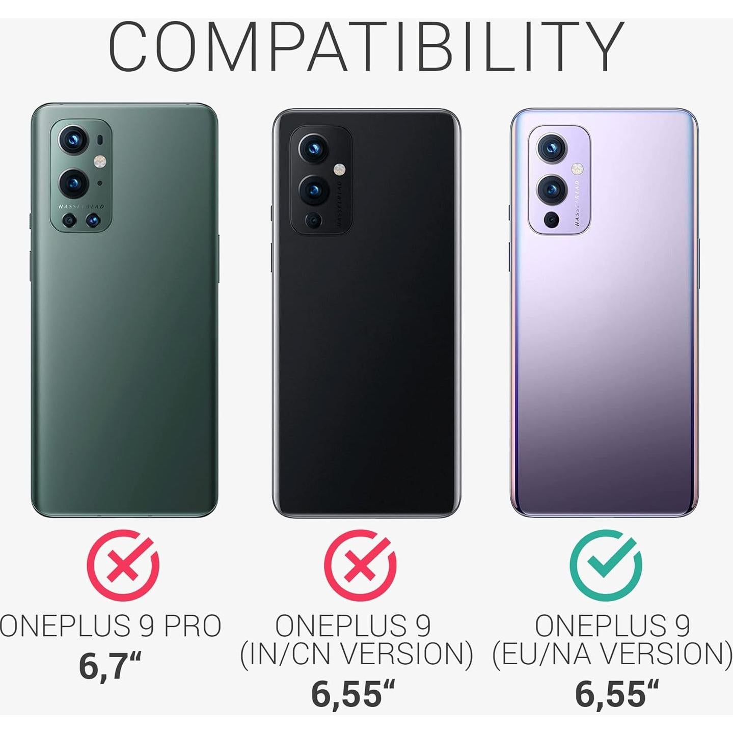 Funda de Silicona TPU kwmobile para OnePlus 9 - Negro