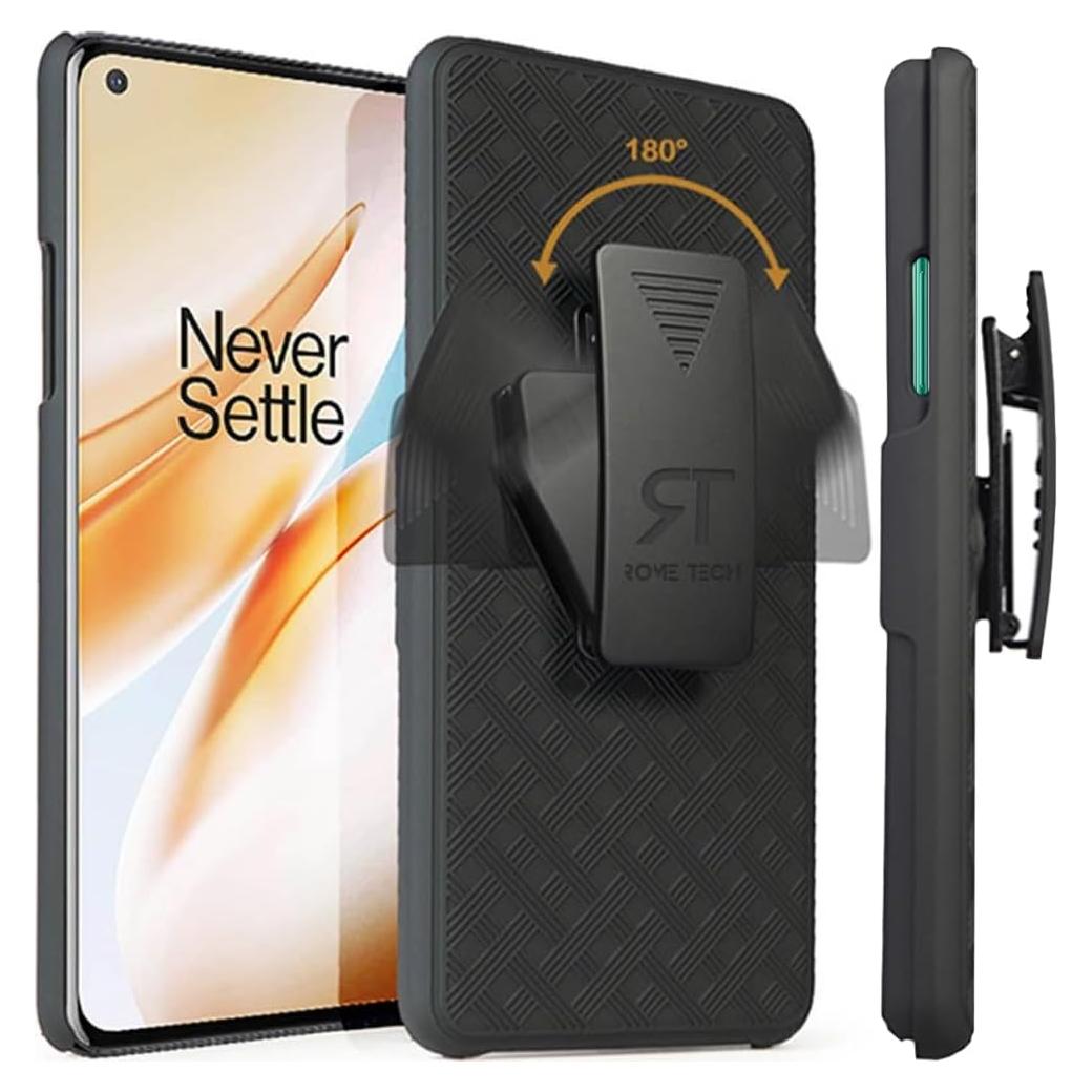 Funda con Clip para OnePlus 8 / 8 5G Rome Tech - Negra