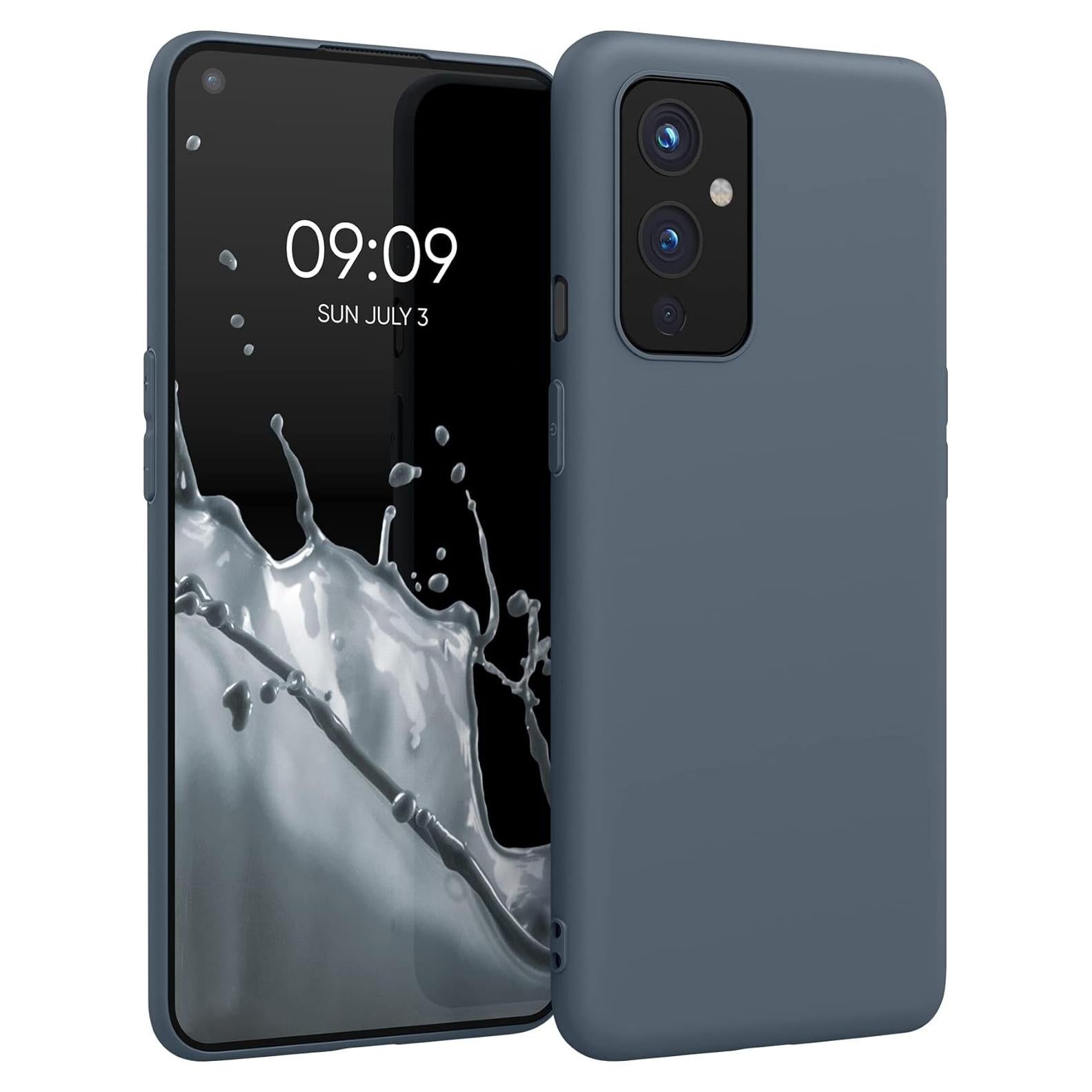 Funda Silicona TPU kwmobile para OnePlus 9 - Pizarra Oscura