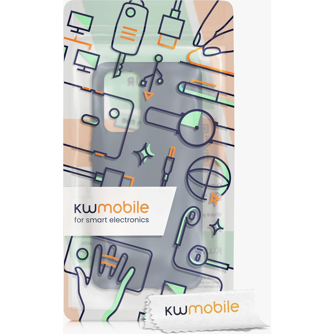 Funda Silicona TPU kwmobile para OnePlus 9 - Pizarra Oscura