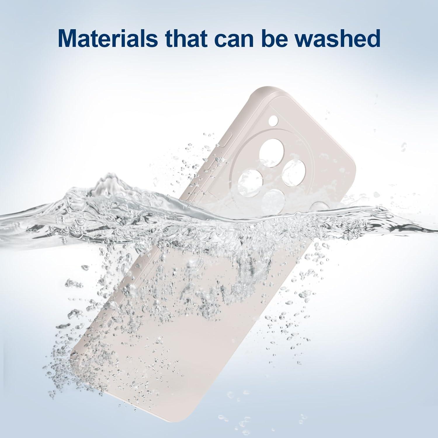 Funda de Silicona GiiYoon para OnePlus 12R, Protección Completa Blanca