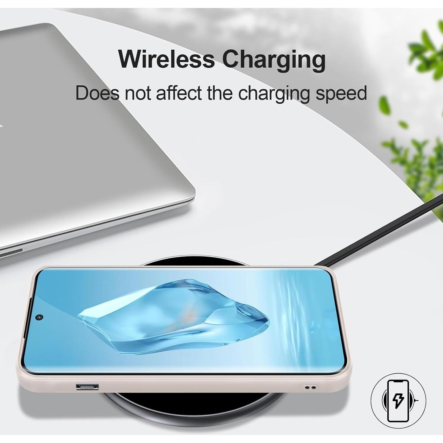 Funda de Silicona GiiYoon para OnePlus 12R, Protección Completa Blanca