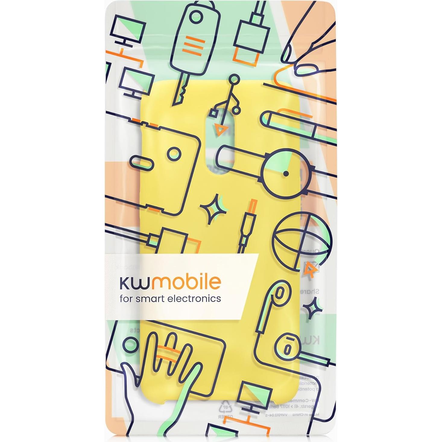 Funda de Silicona TPU kwmobile para OnePlus 6T - Amarillo Radiante