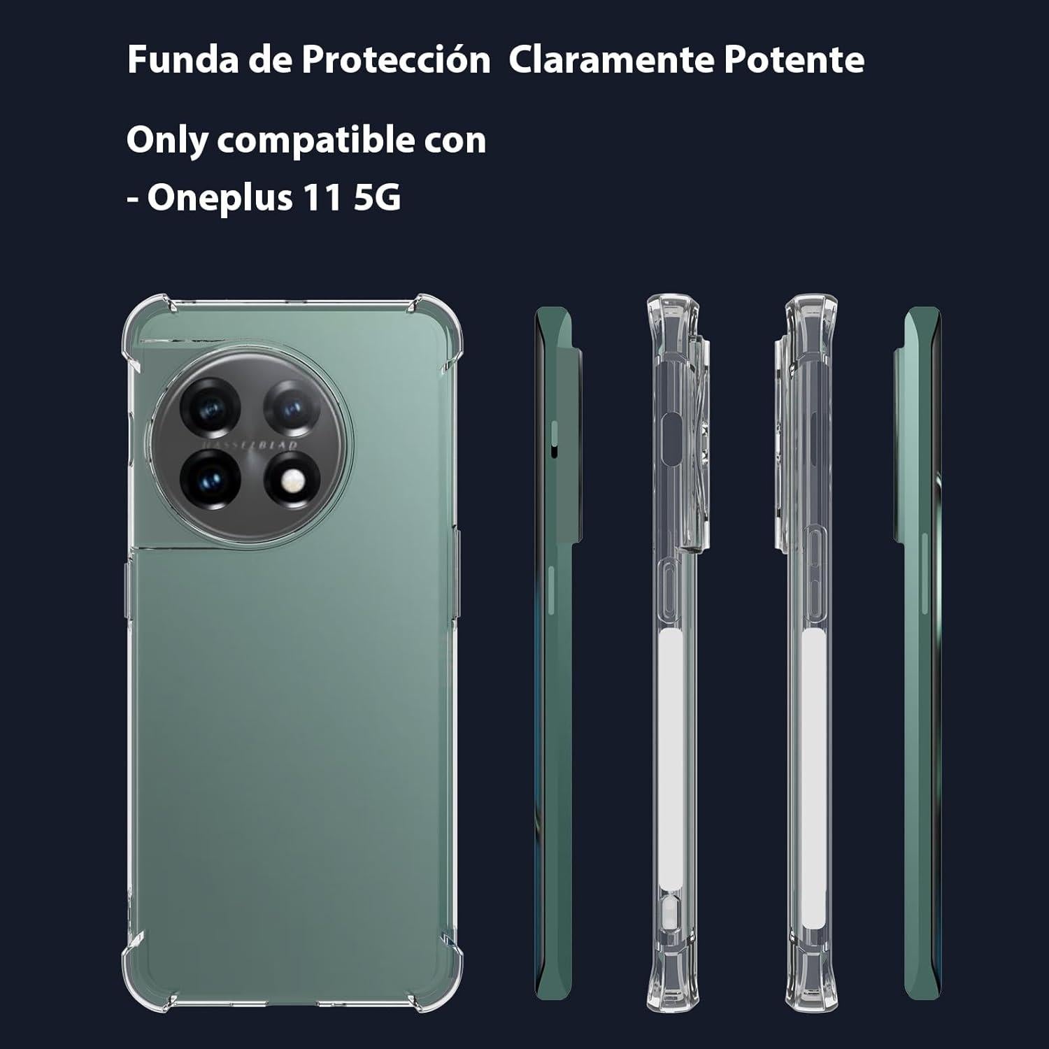 Funda TPU Transparente USTIYA para OnePlus 11 - Bumper Antigolpes