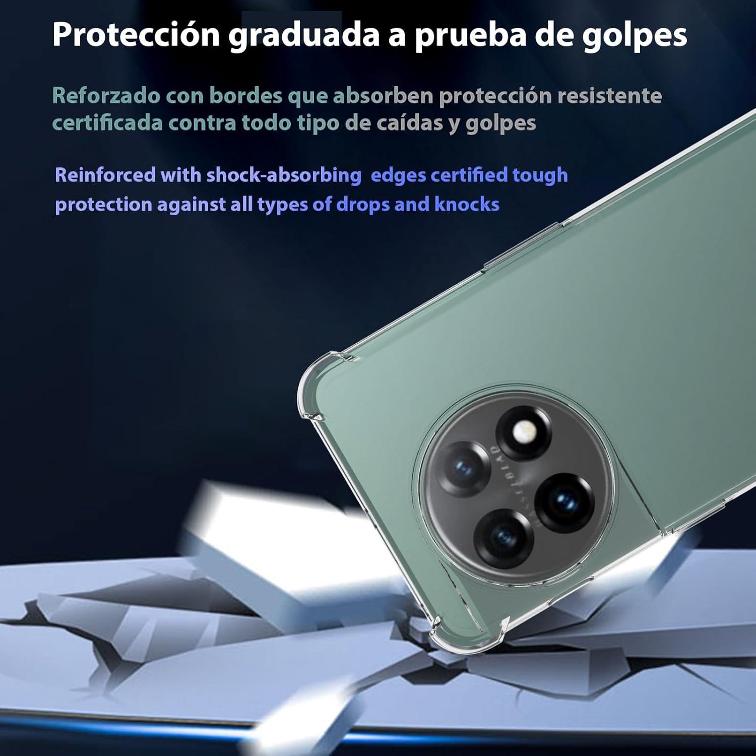 Funda TPU Transparente USTIYA para OnePlus 11 - Bumper Antigolpes