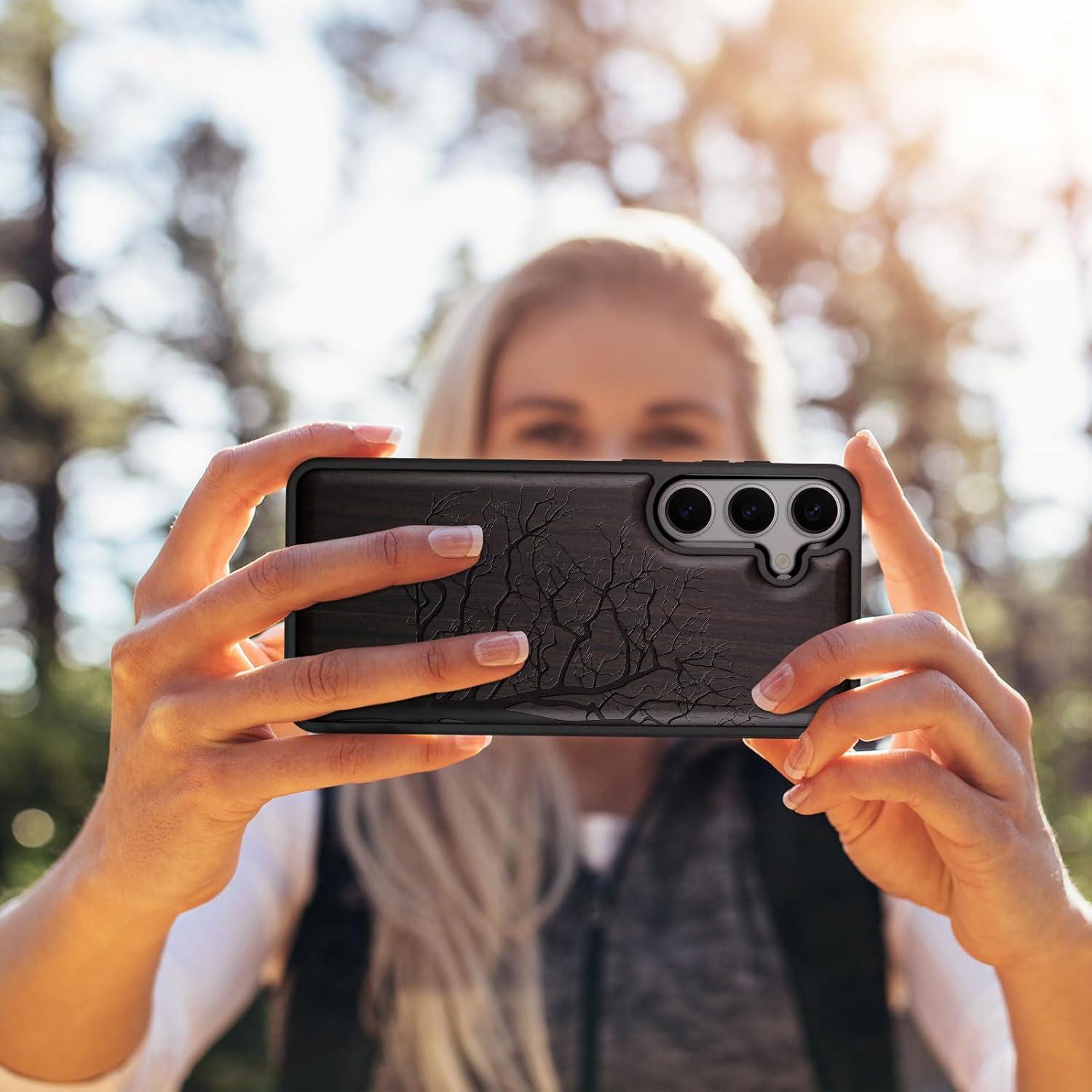 Funda de Madera Carveit para Samsung Galaxy S25 Plus - Protección TPU