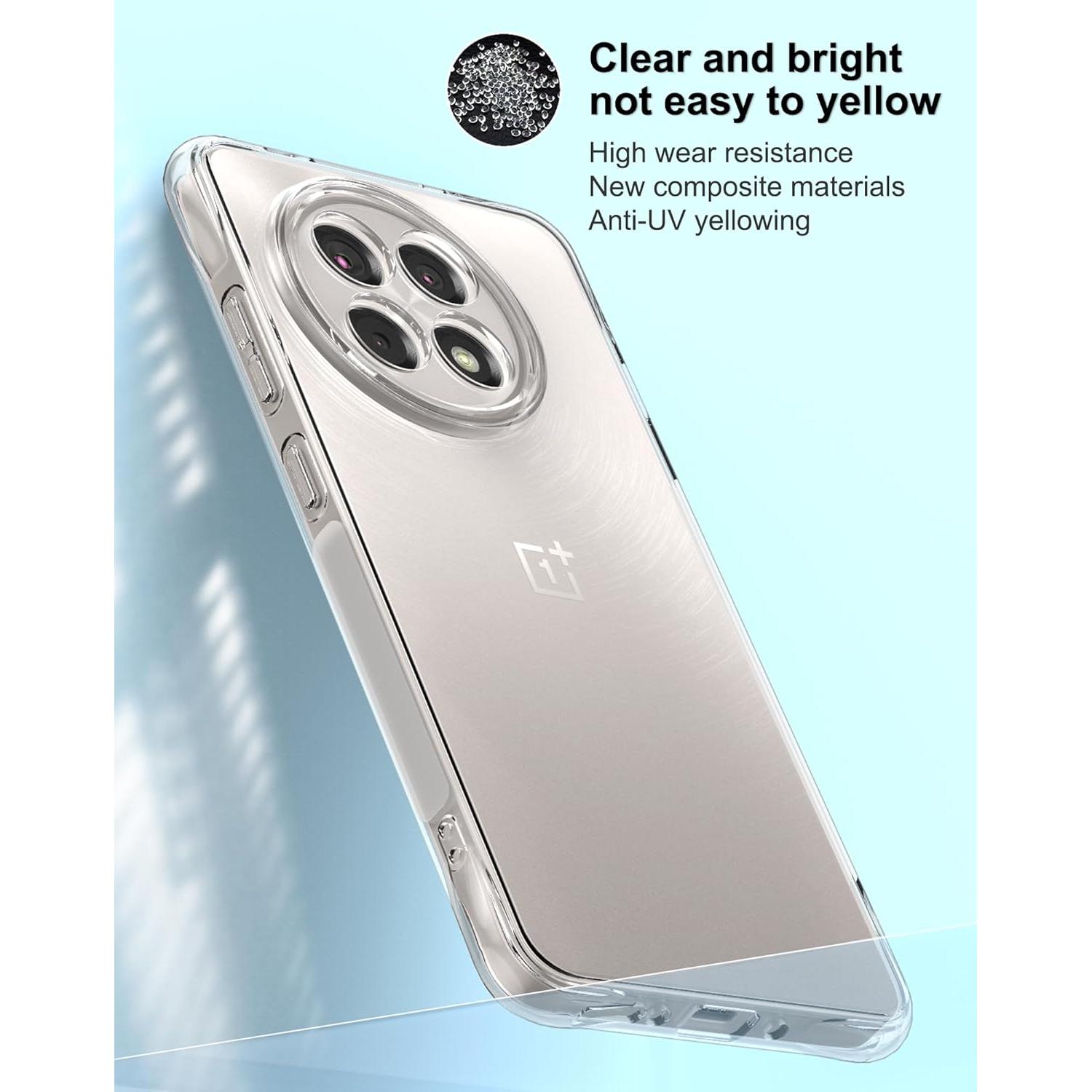 Funda Transparente Foluu para OnePlus 13R 5G 2025 - TPU Resistente