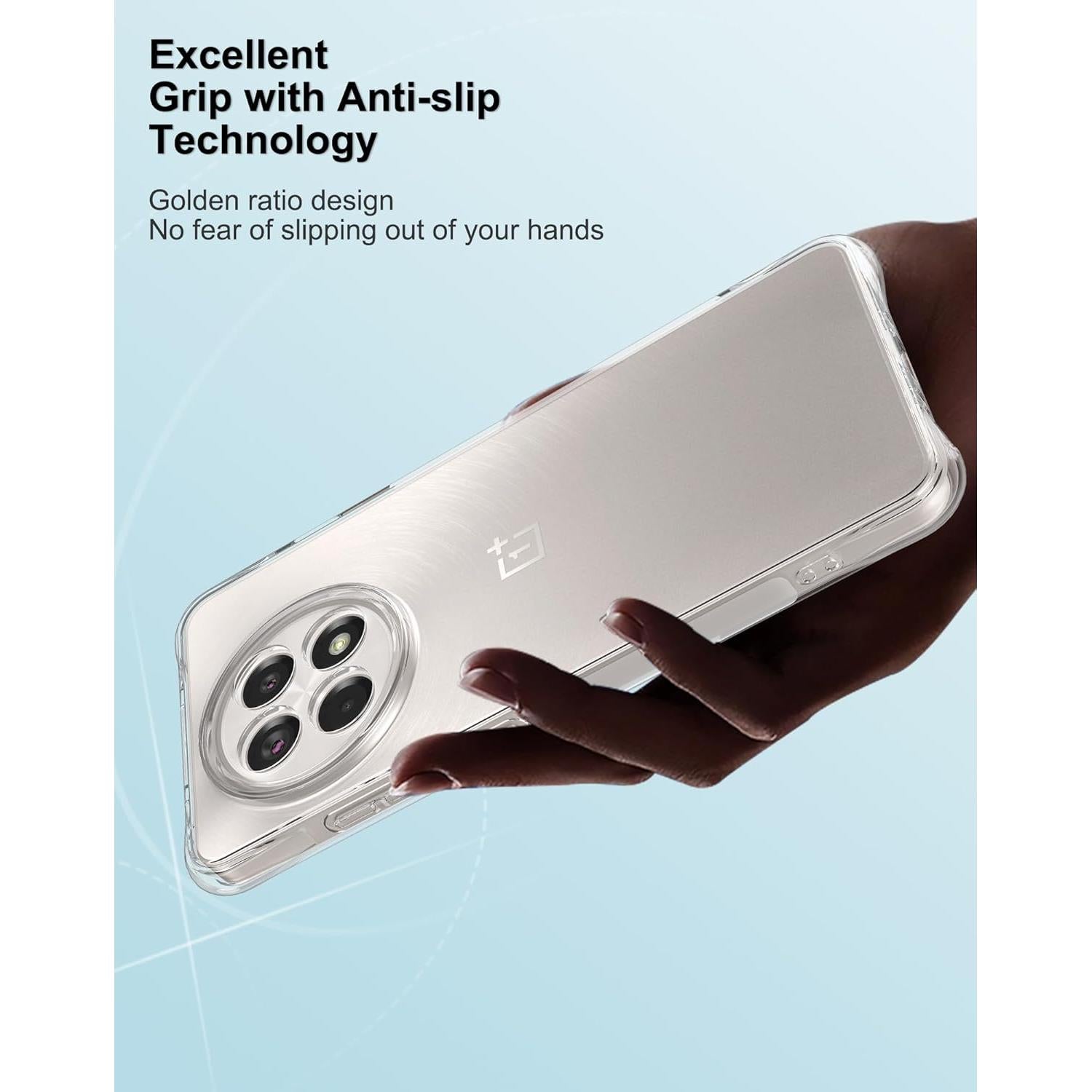 Funda Transparente Foluu para OnePlus 13R 5G 2025 - TPU Resistente