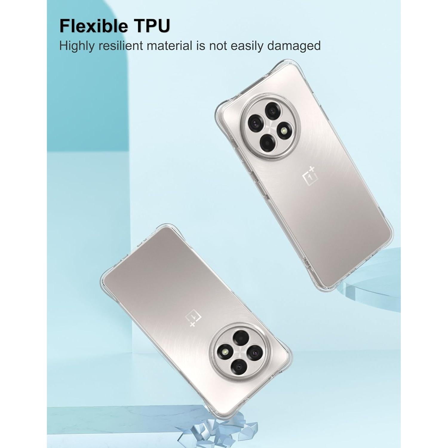 Funda Transparente Foluu para OnePlus 13R 5G 2025 - TPU Resistente