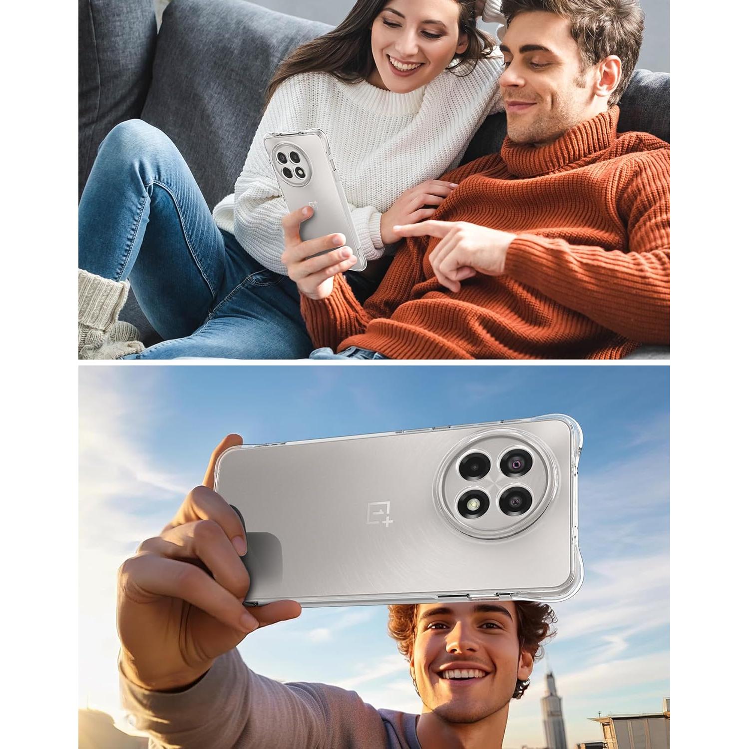 Funda Transparente Foluu para OnePlus 13R 5G 2025 - TPU Resistente