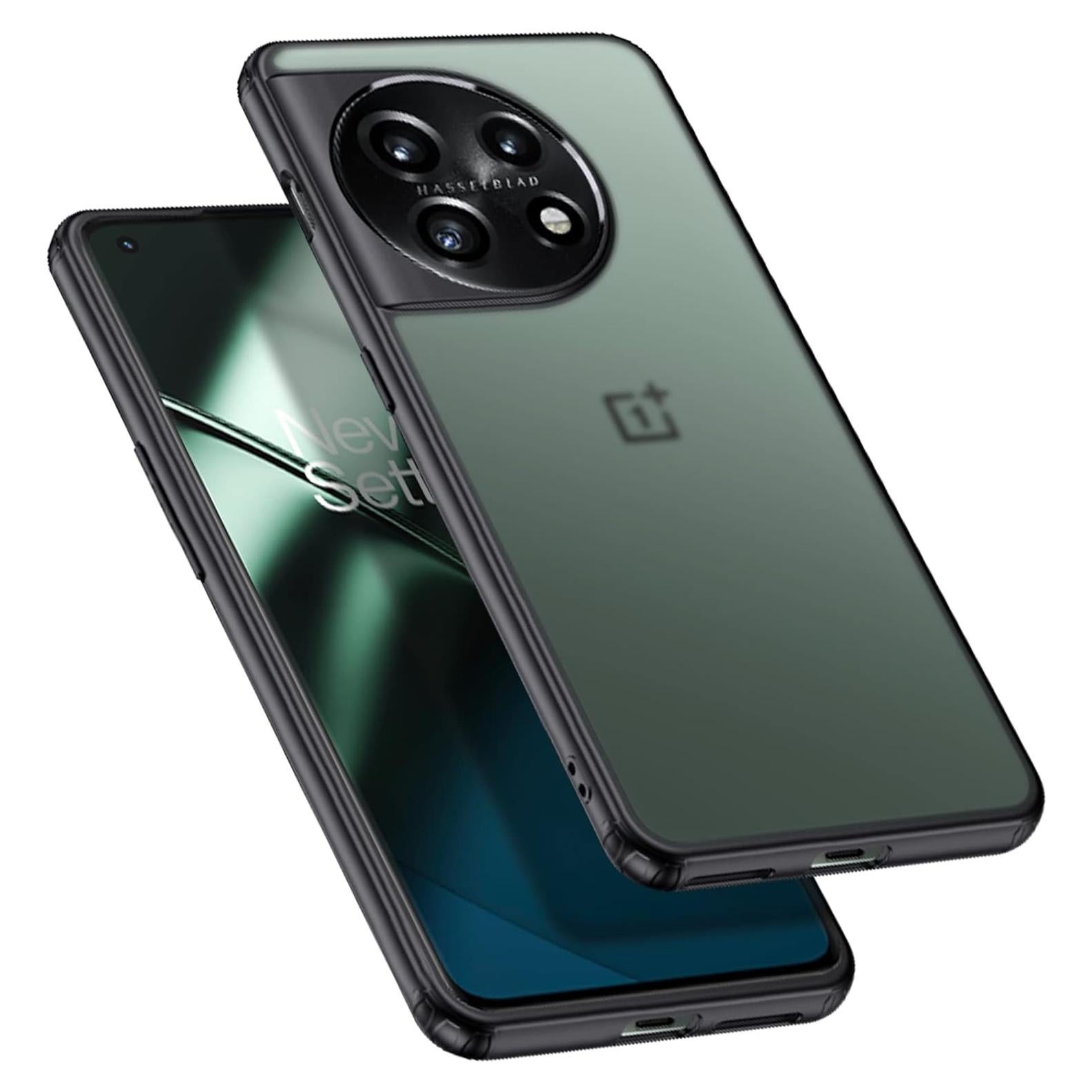 Funda Bumper Orzero para OnePlus 11 5G - Negro Mate, Antigolpes