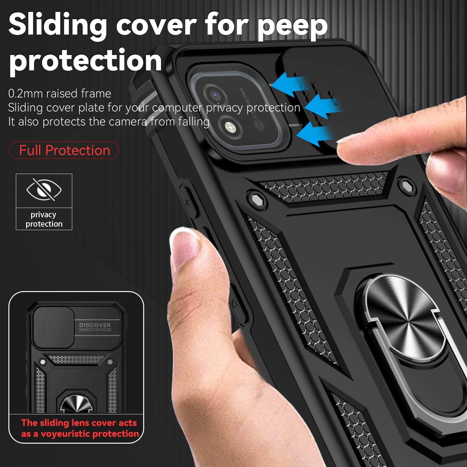 Funda para Realme C20/C20A/C11 2021 Tothedu Negra con Soporte