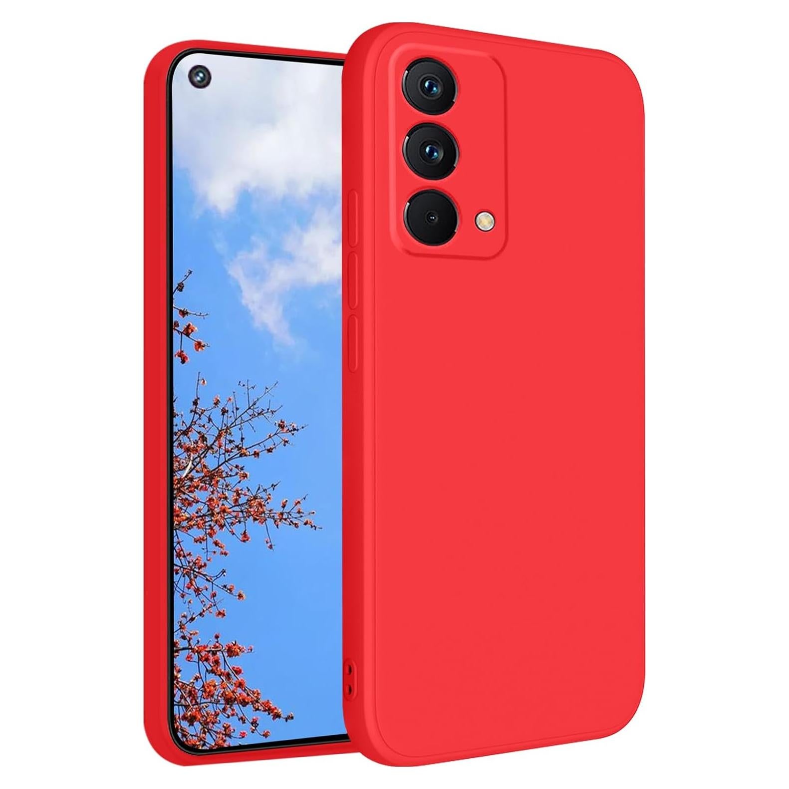 Funda de Silicona Roja para Realme GT Master Edition Delgado