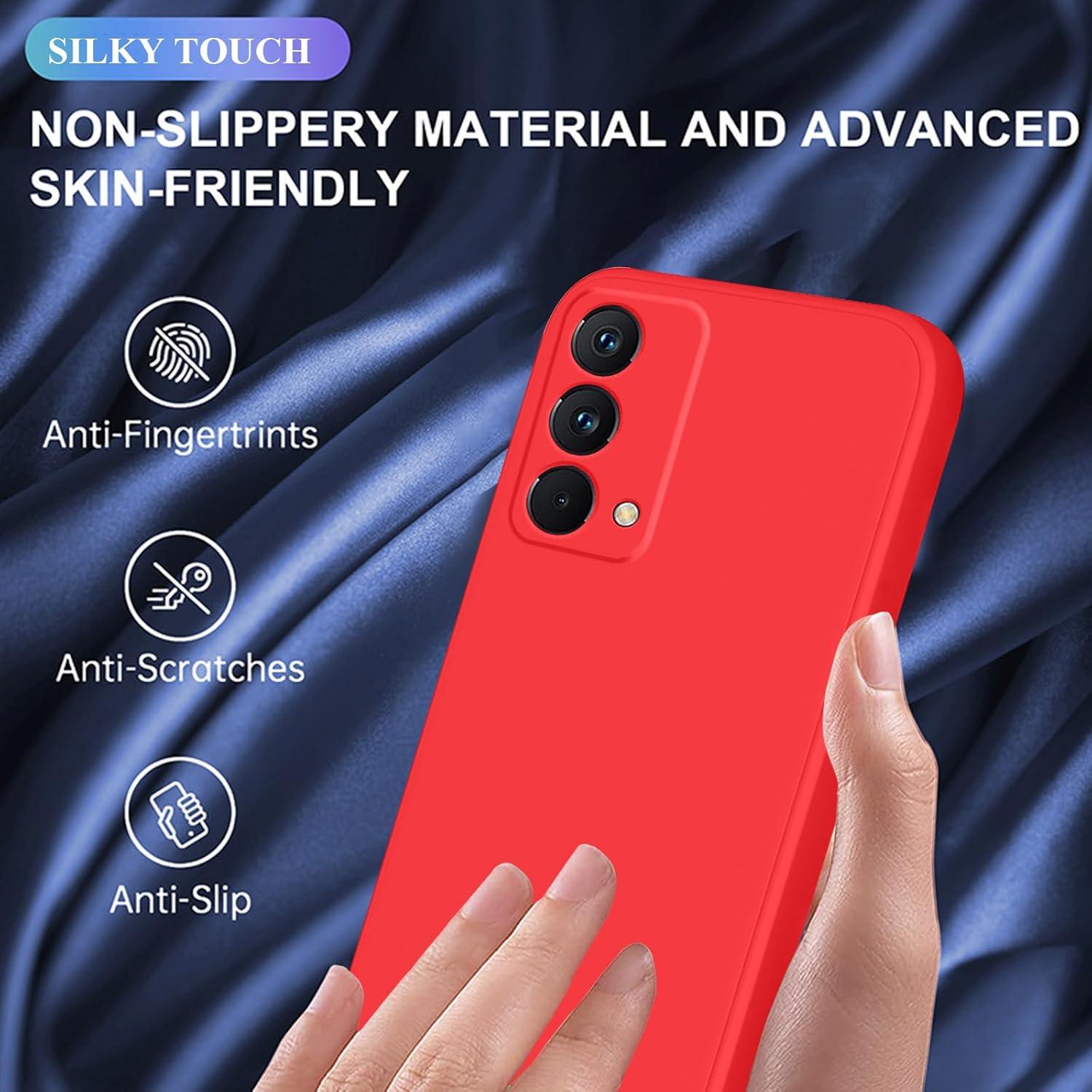 Funda de Silicona Roja para Realme GT Master Edition Delgado