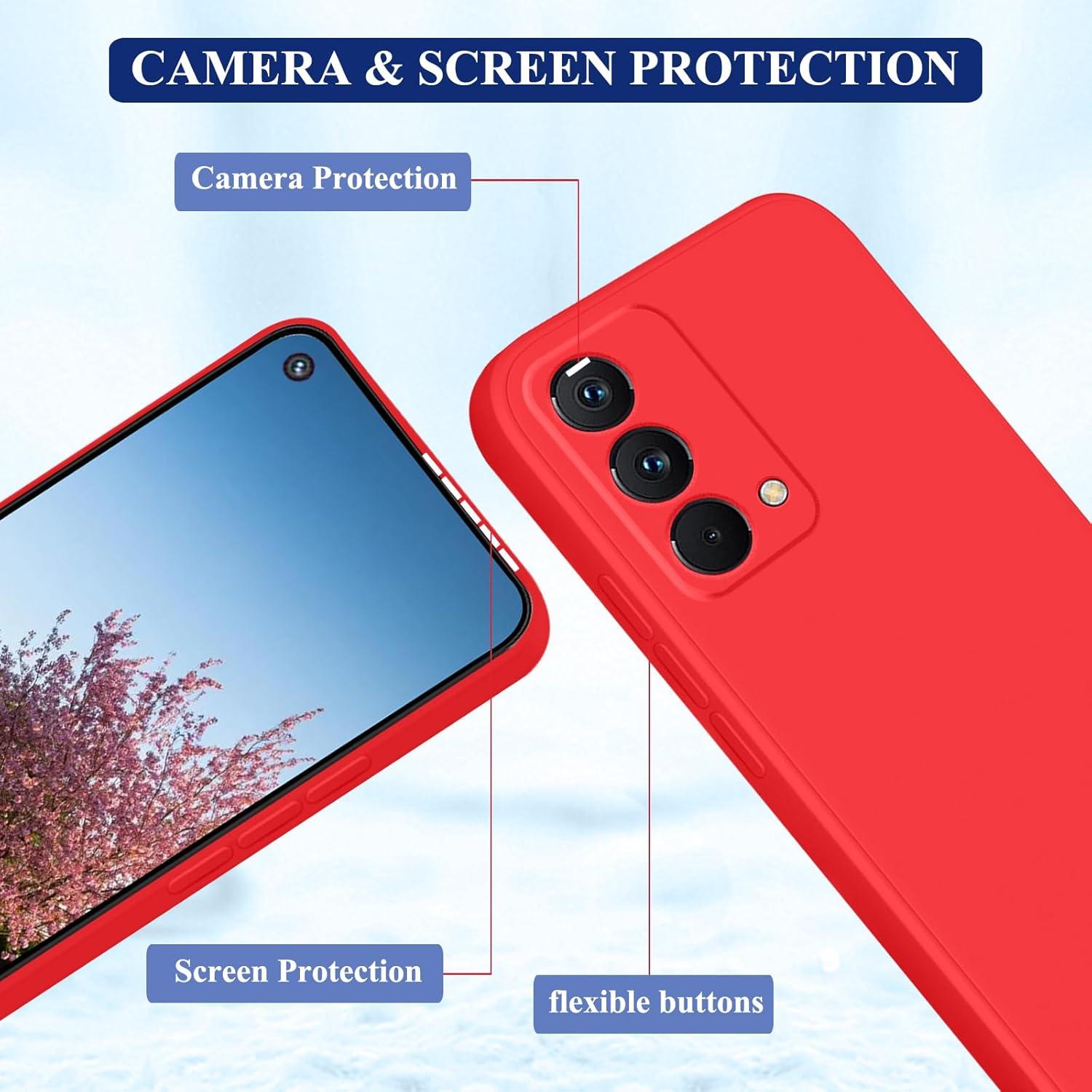 Funda de Silicona Roja para Realme GT Master Edition Delgado