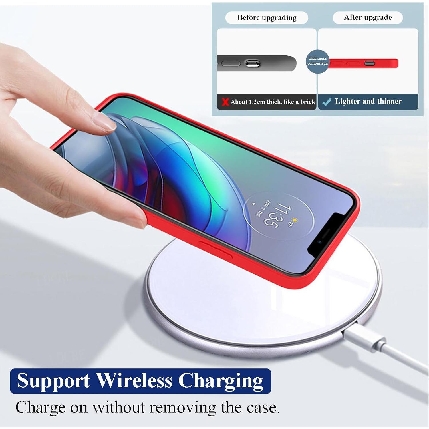 Funda de Silicona Roja para Realme GT Master Edition Delgado