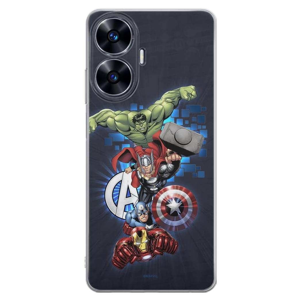 Funda TPU ERT GROUP para Realme C55 Marvel Licenciada