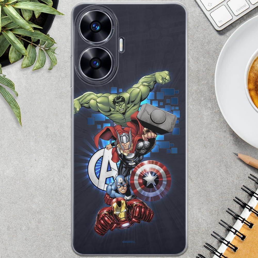 Funda TPU ERT GROUP para Realme C55 Marvel Licenciada