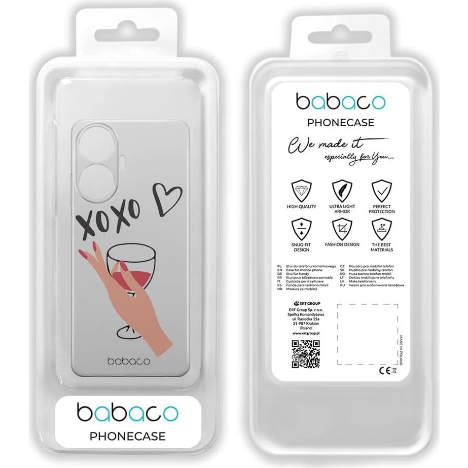 Funda para teléfono Realme C55 Babaco TPU Patrón XOXO