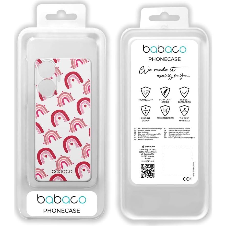 Funda para teléfono Realme C55 Babaco Arcoíris TPU Transparente