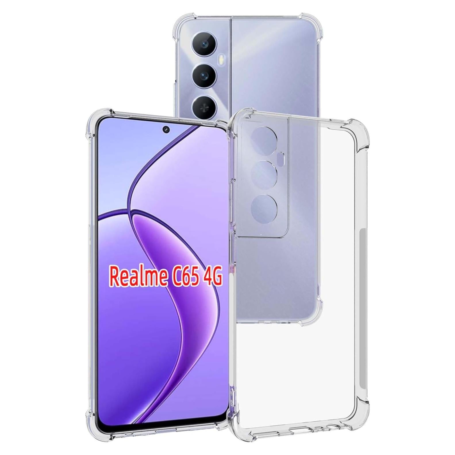 Funda TPU Transparente USTIYA para Realme C65 4G - Protección Militar