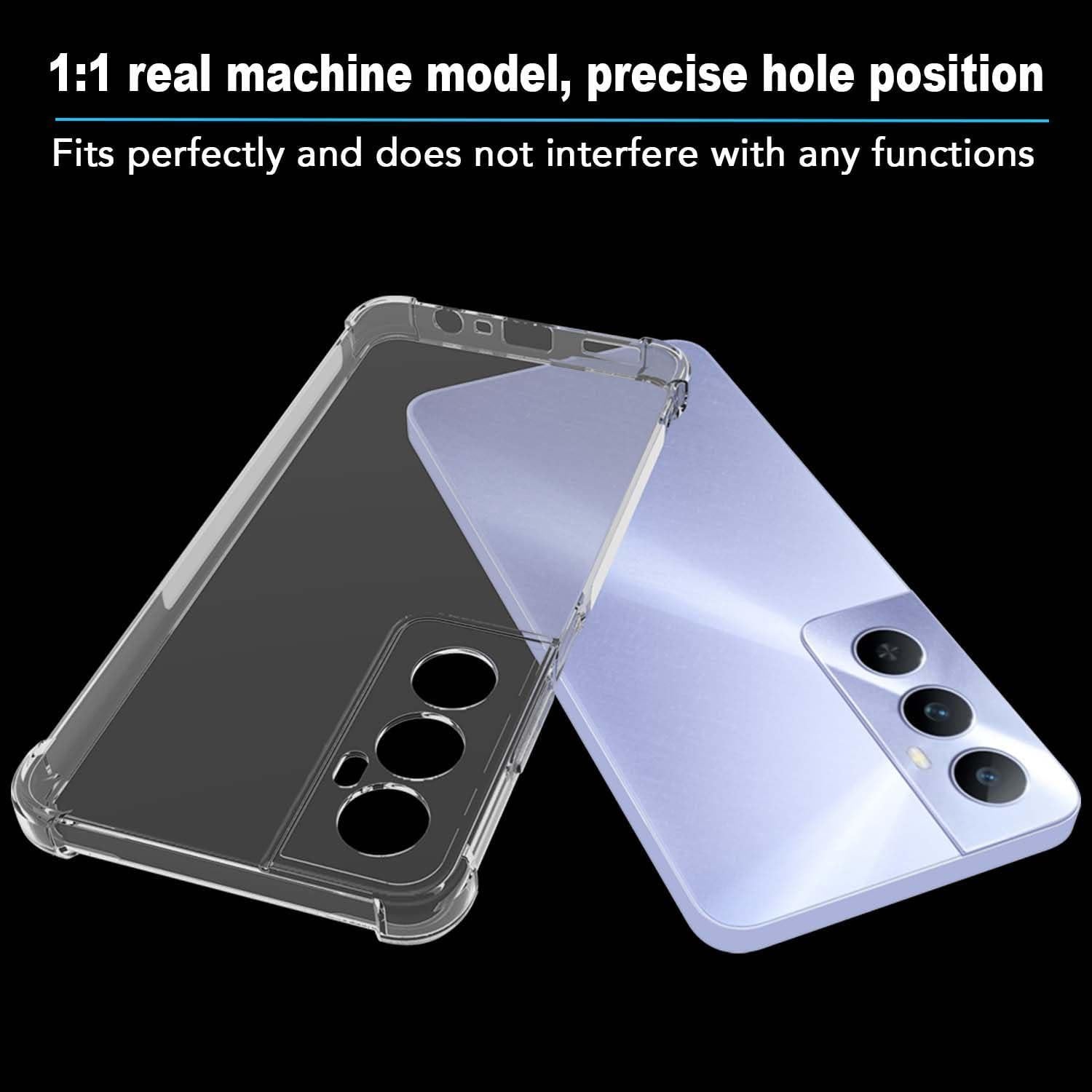 Funda TPU Transparente USTIYA para Realme C65 4G - Protección Militar