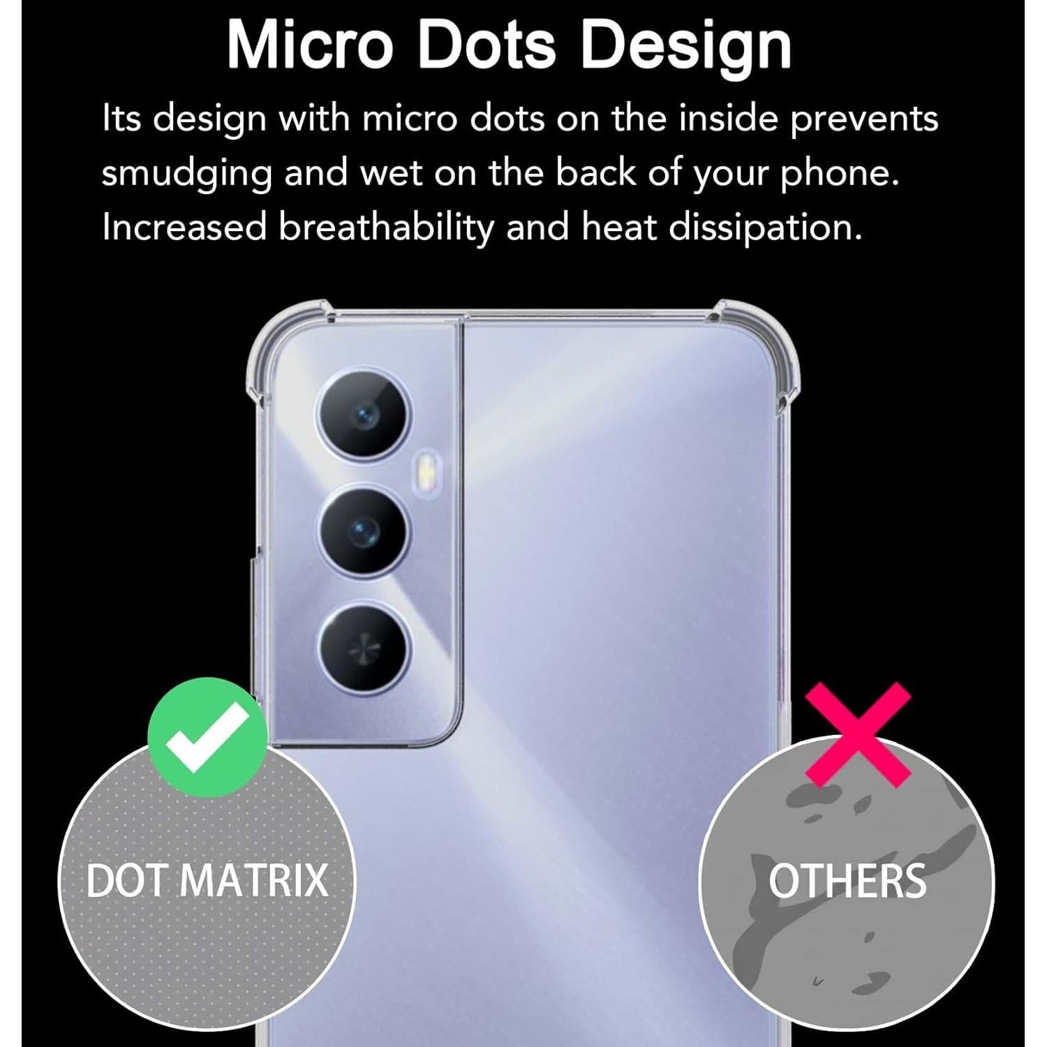 Funda TPU Transparente USTIYA para Realme C65 4G - Protección Militar