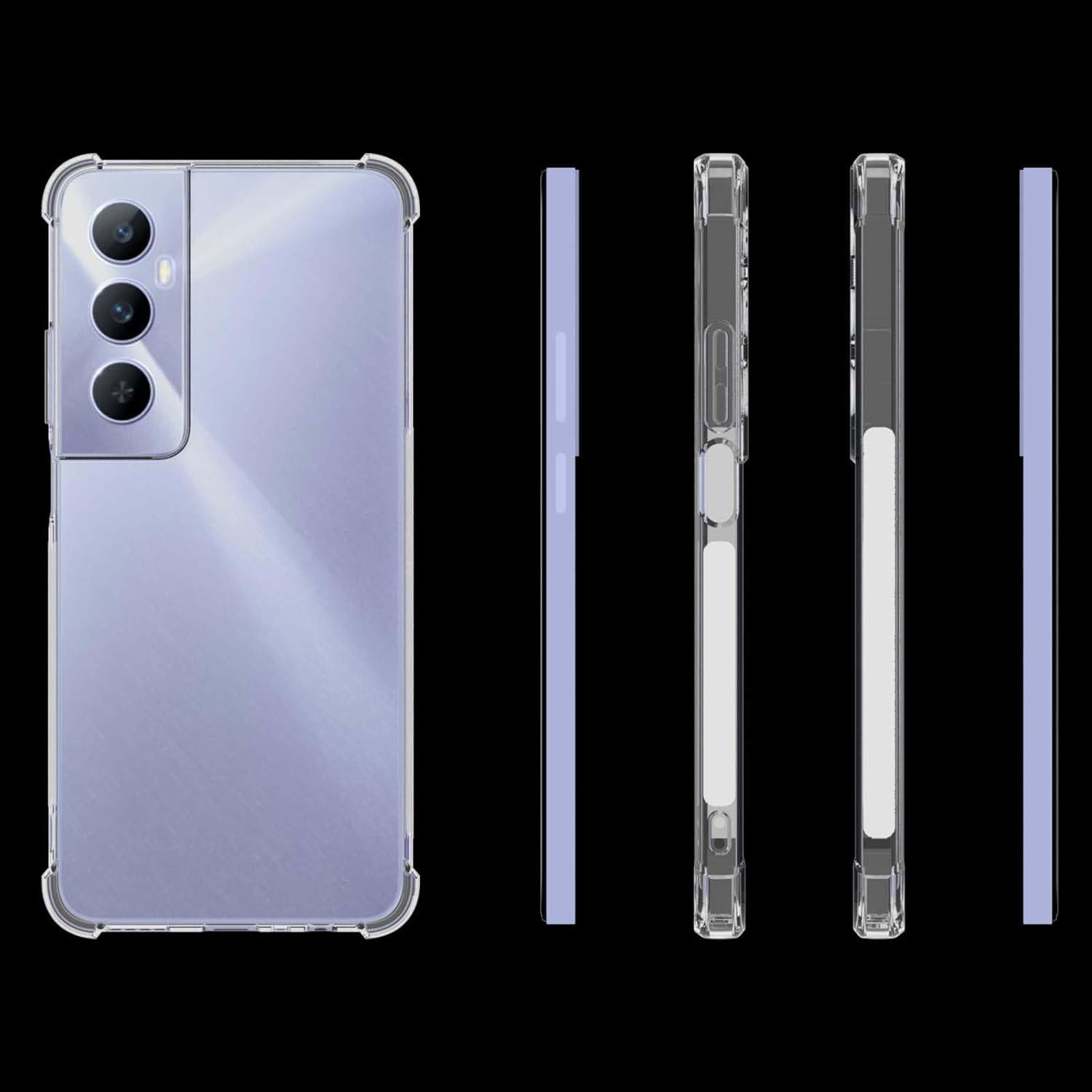 Funda TPU Transparente USTIYA para Realme C65 4G - Protección Militar