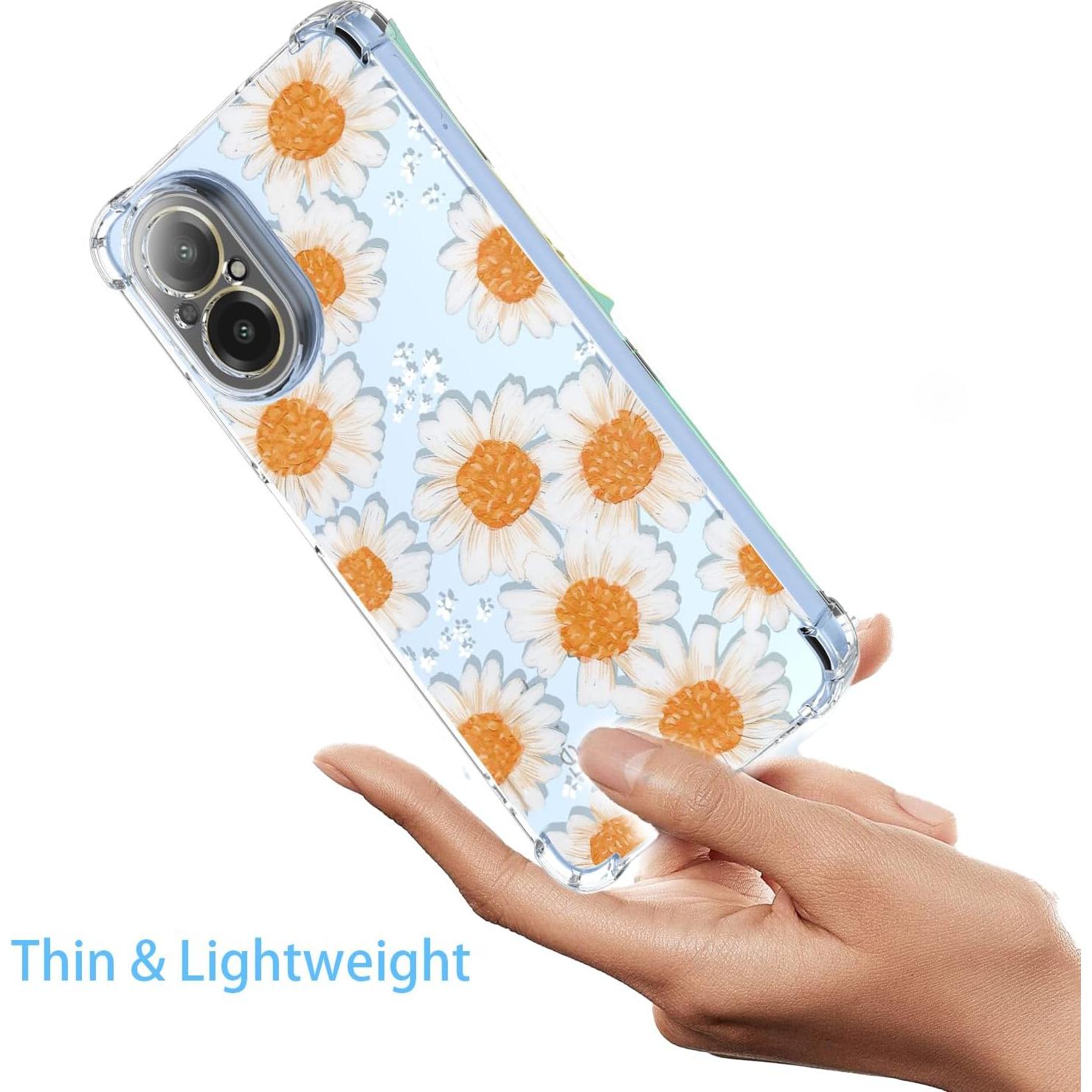 Funda TPU Floral Margarita para Realme C67 4G - Antichoque
