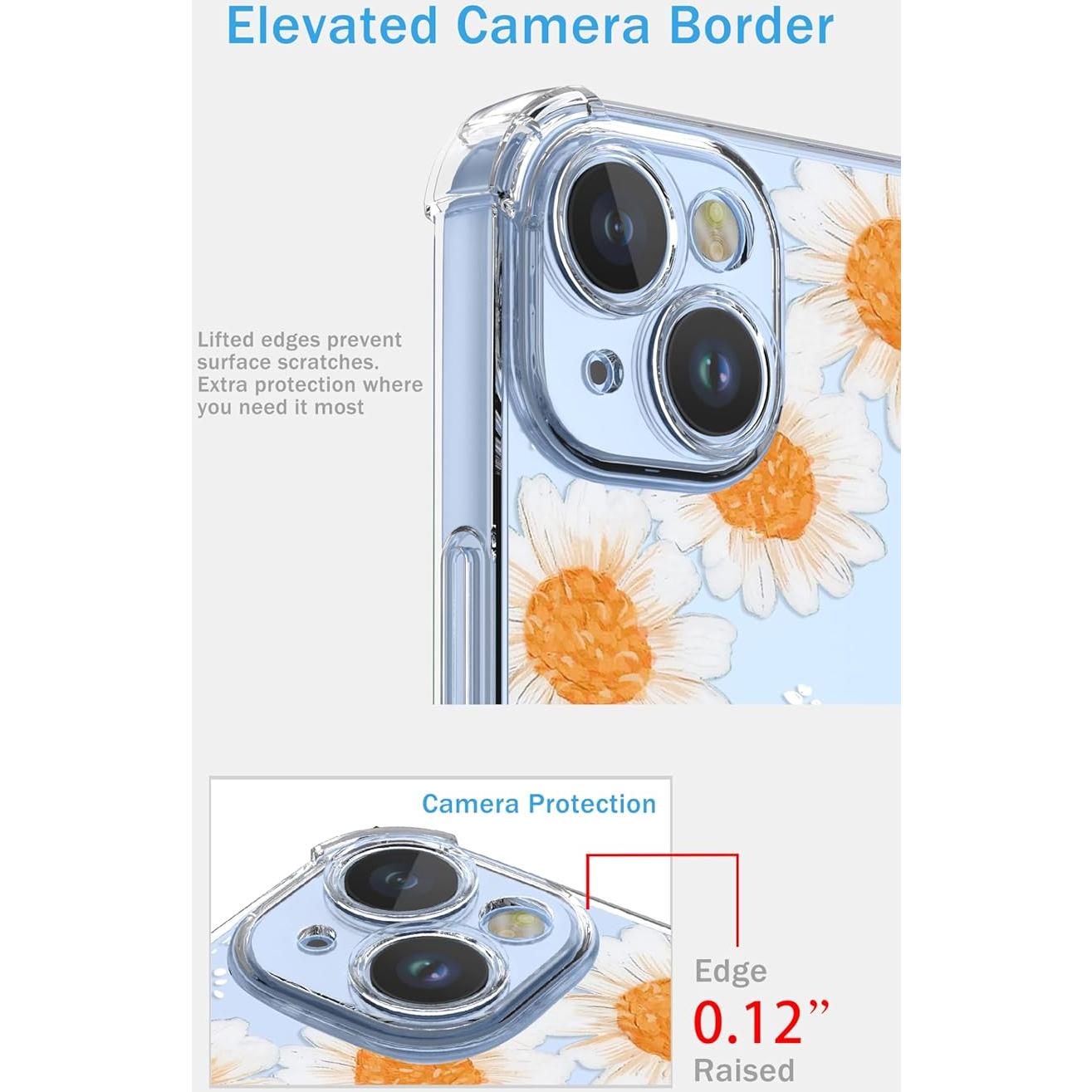 Funda TPU Floral Margarita para Realme C67 4G - Antichoque